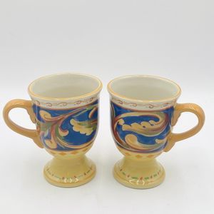 Pfaltzgraff Villa Della Luna Coffee / Tea Mug Set of 2 Jana Kolpen Mary Tiegreen